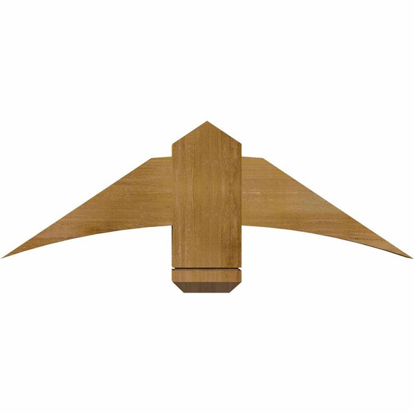 Ekena Millwork Bellingham Rough Sawn Timber Gable Bracket, Western Red Cedar, 36"W x 12"H x 4"D x 6"F, 8/12 Pitch GBW036X12X0406BEL00RWR - main